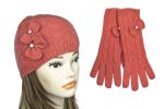Шапка женская Tranini в комплекте с перчатками Tranini 2004 ART-KEC-70-71-RED