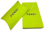 Комплект пакет и подарочная коробка Fendi желтый KompF