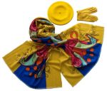 Комплект (берет, палантин, перчатки) Tranini 51009