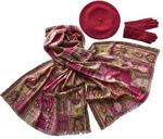 Комплект (берет, палантин, перчатки) Tranini 45024