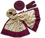 Комплект (берет, палантин, перчатки) Tranini  43002