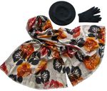 Комплект (берет, палантин, перчатки) Tranini 45041