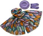 Комплект (берет, палантин, перчатки) Tranini 45076