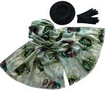 Комплект (берет, палантин, перчатки) Tranini 45043