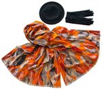 Комплект (берет, палантин, перчатки) Tranini 49012