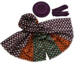 Комплект (берет, палантин, перчатки) Tranini 49013