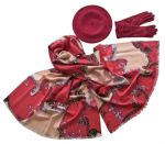 Комплект (берет, палантин, перчатки) Tranini 49004