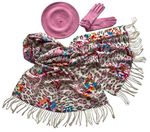 Комплект (берет, палантин, перчатки) Tranini 39001