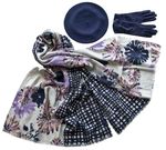 Комплект (берет, палантин, перчатки) Tranini 37001