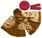 Комплект (берет, палантин, перчатки) Tranini 49010