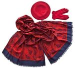 Комплект (берет, палантин, перчатки) Tranini 45028