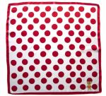 Платок женский Tranini из шёлка в горох красного цвета 0102 PLATOK 16