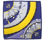 Платок женский Tranini из шёлка голубой 0078 PLATOK 16