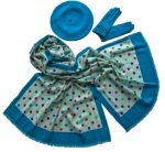 Комплект (берет, палантин, перчатки) Tranini 39003