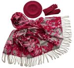 Комплект (берет, палантин, перчатки) Tranini 39007