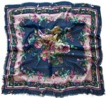 Платок хлопковый Tranini синий 0076