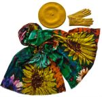 Комплект (берет, палантин, перчатки) Tranini 45032