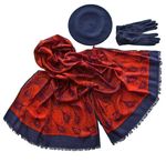 Комплект (берет, палантин, перчатки) Tranini 49001