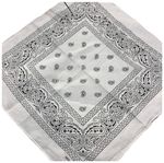 Бандана из хлопка белая 140501