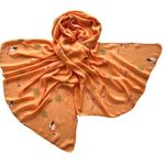 Палантин Tranini из хлопка оранжевый 3737 PAL 1