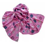 Палантин Tranini  из хлопка розовый 4203 PAL 1