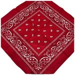 Бандана из хлопка красная 140500