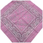 Бандана из хлопка розовая 140506