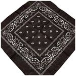 Бандана из хлопка черная 140502