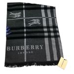 Шарф мужской  Burberry серый 1-0004
