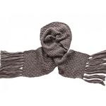 Шарф женский крупной вязки Tranini 7026  ART-1499S  из альпаки и шерсти