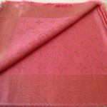 Платок из шерсти и шелка 1128 розовый с люрексом