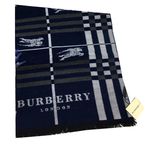 Шарф мужской  Burberry синий 1-0003
