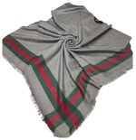Платок Gucci яркий серый 6023