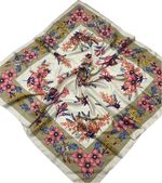 Шелковый платок Dior 50002 бежевый