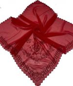 Платок в церковь  бордовый 270123