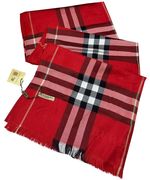 Палантин Burberry красный В0005