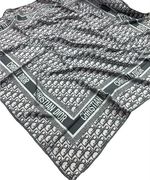 Платок шёлковый Dior 31102 серый