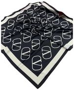 Женский платок шёлковый Valentino черный 250103