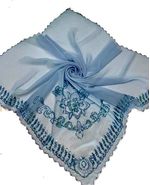 Платок в церковь  голубой 270127