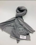 Палантин  женский CHANEL серый  281200