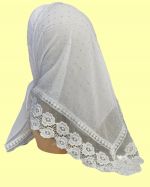 Платок в церковь  белый 050223