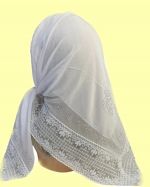 Платок в церковь  белый 050224