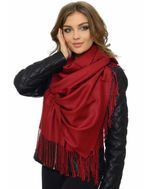 Палантин женский Cashmere  бордовый 211107