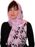 Палантин Givenchy  из кашемира голубой 7004