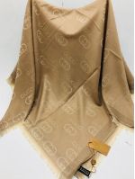 Платок Gucci бежевый с люрексом 050817