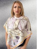 Шелковый платок TORIOLLI бежевый 30012303