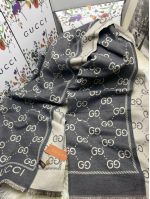 Палантин GUCCI серый 02092402