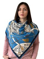 Шелковый платок TORIOLLI синий 30012301