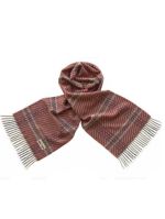 Шерстяной мужской шарф Tranini 30682 SH1 коричневый в клетку