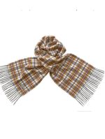 Шарф мужской кашемир Tranini 30711 бело-коричневый